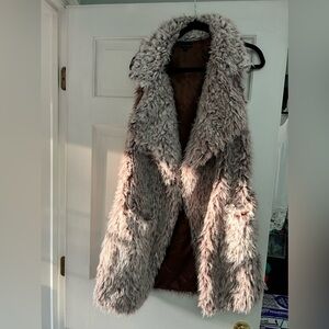 Coco&Carmen shaggy long faux fur open vest